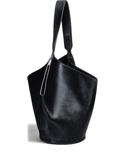 KHAITE chain-detail leather tote bag - Black - zdjęcie produktu nr 1