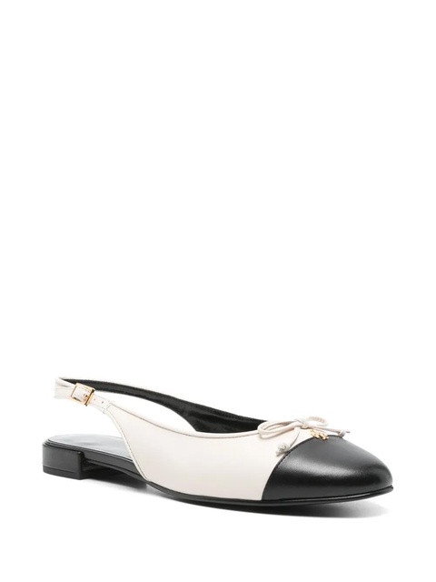 Tory Burch cap-toe slingback ballet flats - White - zdjęcie produktu nr 2