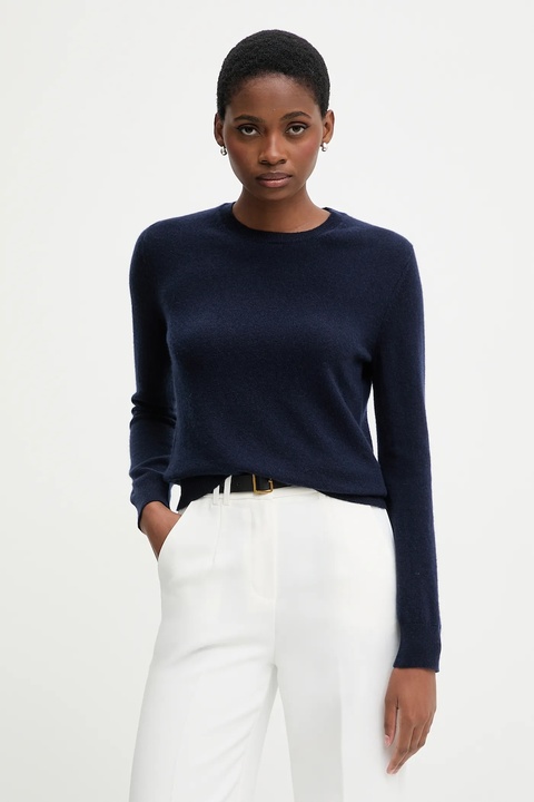 United Colors of Benetton sweter kaszmirowy kolor granatowy lekki 1033D107P - zdjęcie produktu nr 1