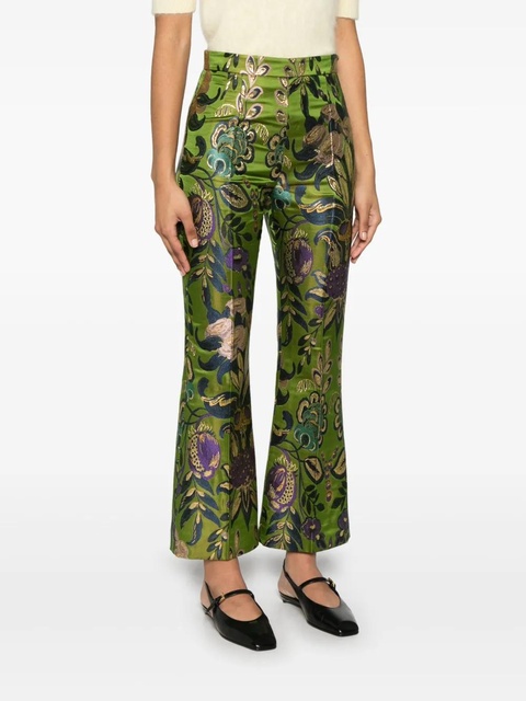 Valentino Garavani jacquard trousers - Green - zdjęcie produktu nr 2