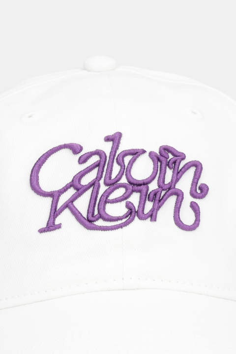 Calvin Klein czapka z daszkiem bawełniana kolor biały LV04F5032G - zdjęcie produktu nr 2