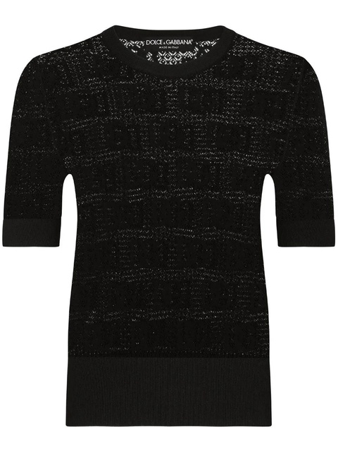 Dolce & Gabbana DG-logo jacquard jumper - Black - zdjęcie produktu nr 1