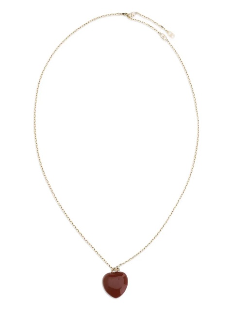 Valentino Garavani heart-pendant necklace - Red - zdjęcie produktu nr 2