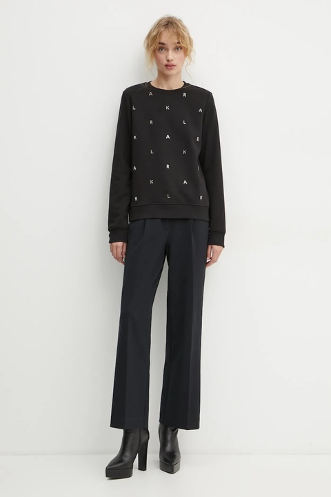 Karl Lagerfeld bluza damska kolor czarny z aplikacją A1W20049 - zdjęcie produktu nr 2