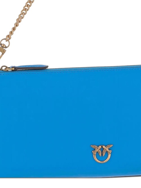 PINKO chain-strap leather clutch - Blue - zdjęcie produktu nr 2