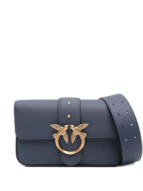 PINKO Love Birds buckle-embellished satchel - Blue - zdjęcie produktu nr 1