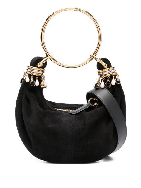 Chloé mini Bracelet suede bag - Black - zdjęcie produktu nr 1