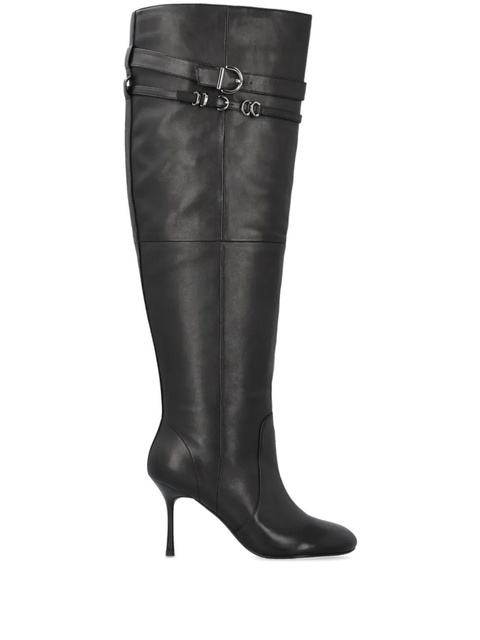PINKO leather knee-length boots - Black - zdjęcie produktu nr 1