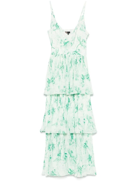 Maje patterned ruffled maxi dres - Green - zdjęcie produktu nr 1