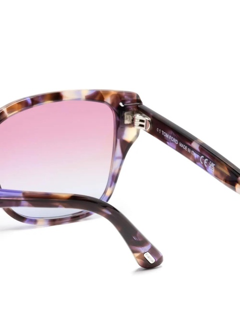 TOM FORD Eyewear Elsa wayfarer-frame sunglasses - Purple - zdjęcie produktu nr 2