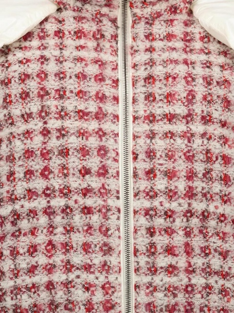 Moncler tweed puffer jacket - Red - zdjęcie produktu nr 2
