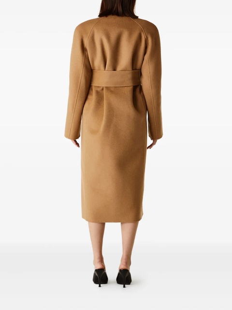 KHAITE belted wrap single-breasted coat - Brown - zdjęcie produktu nr 2