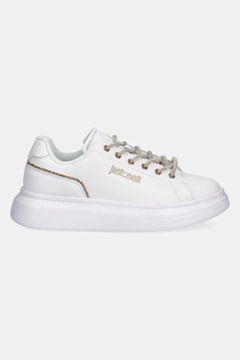 Just Cavalli sneakersy skórzane damskie kolor biały 79RA3SB1ZPB59003 - zdjęcie produktu nr 2