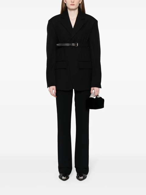 Alexander Wang belted wool blazer - Black - zdjęcie produktu nr 1