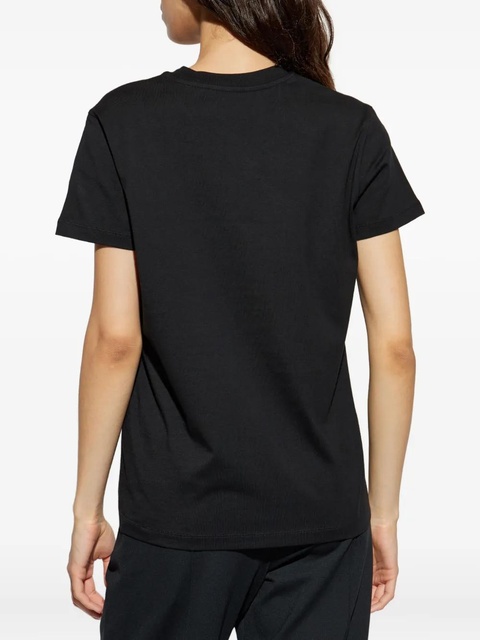Moncler logo-embroidered t-shirt - Black - zdjęcie produktu nr 2