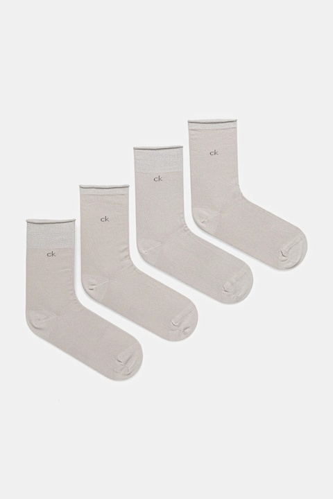 Calvin Klein skarpetki 4-pack kolor szary 701235367 - zdjęcie produktu nr 1