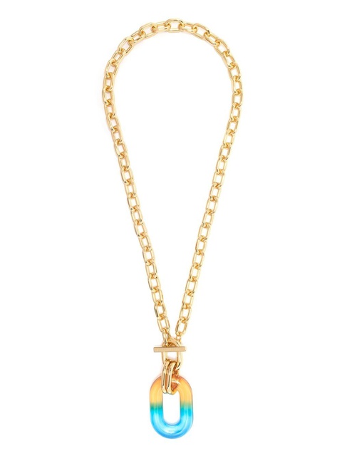 Rabanne chain-link pendant necklace - Gold - zdjęcie produktu nr 2
