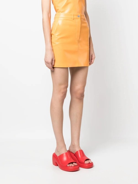 Nanushka faux-leather miniskirt - Orange - zdjęcie produktu nr 2