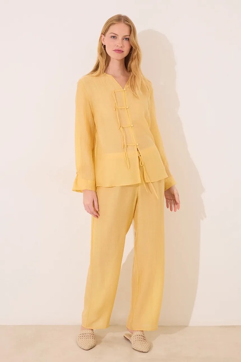 women'secret piżama damska kolor żółty 2549786 - zdjęcie produktu nr 1