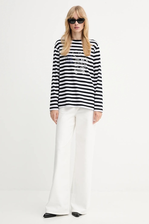 ZADIG&VOLTAIRE longsleeve bawełniany kolor czarny JWTS02839 - zdjęcie produktu nr 1