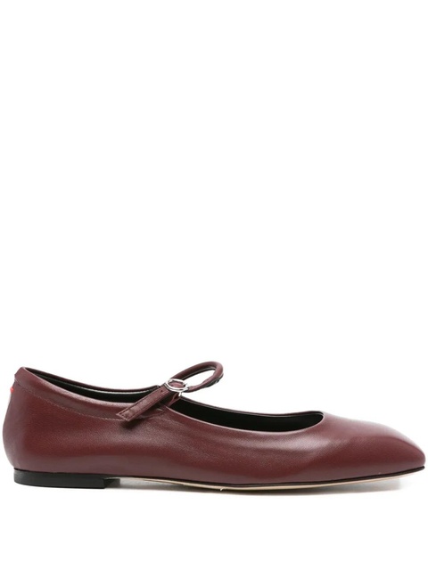 Aeyde leather buckle flat pumps - Red - zdjęcie produktu nr 1