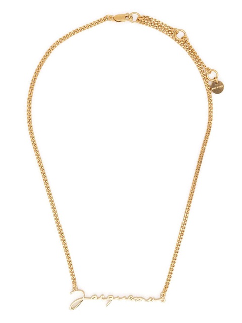 Jacquemus logo pendant necklace - Gold - zdjęcie produktu nr 2