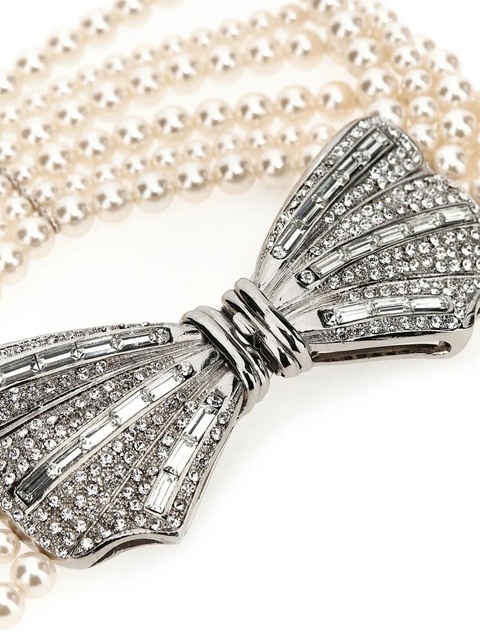 Alessandra Rich pearl choker - Neutrals - zdjęcie produktu nr 2