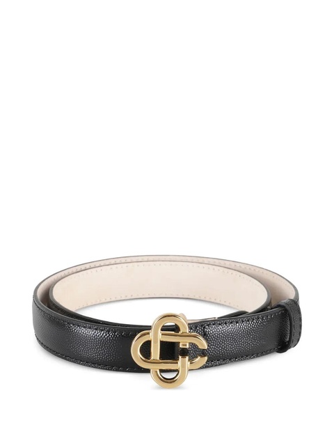 Casablanca interlocking-buckle leather belt - Black - zdjęcie produktu nr 1