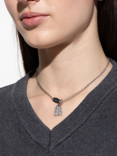 Balenciaga crystal-pendant necklace - Silver - zdjęcie produktu nr 2