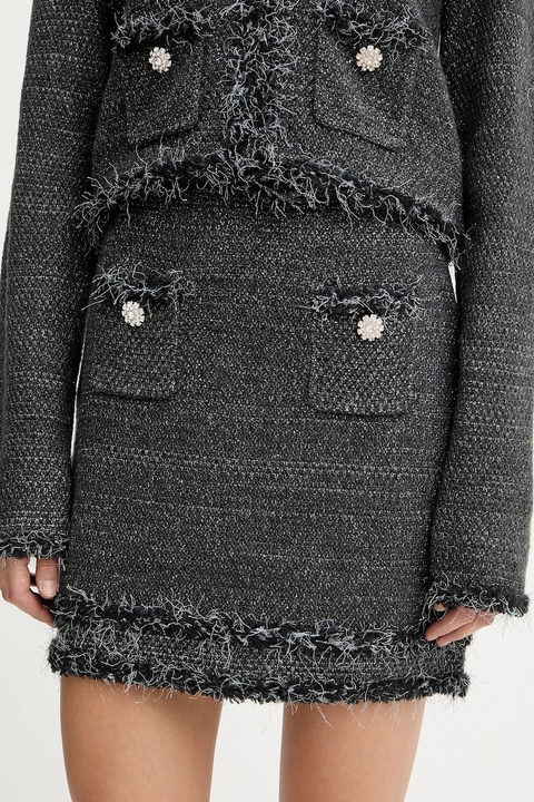 Blugirl Blumarine spódnica kolor czarny mini rozkloszowana RF5154.MA950 - zdjęcie produktu nr 1