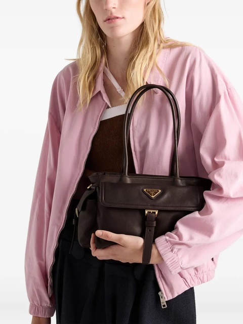 Prada medium Explore leather tote bag - Brown - zdjęcie produktu nr 2