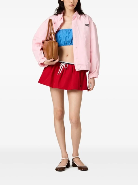 Miu Miu poplin shirt jacket - Pink - zdjęcie produktu nr 2