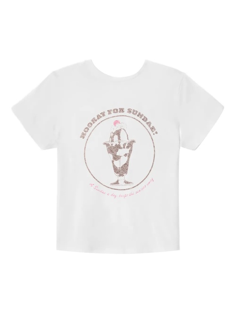 RE/DONE sundae graphic tee - White - zdjęcie produktu nr 1
