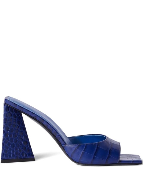 The Attico 85mm Mini Devon square-toe mules - Blue - zdjęcie produktu nr 2