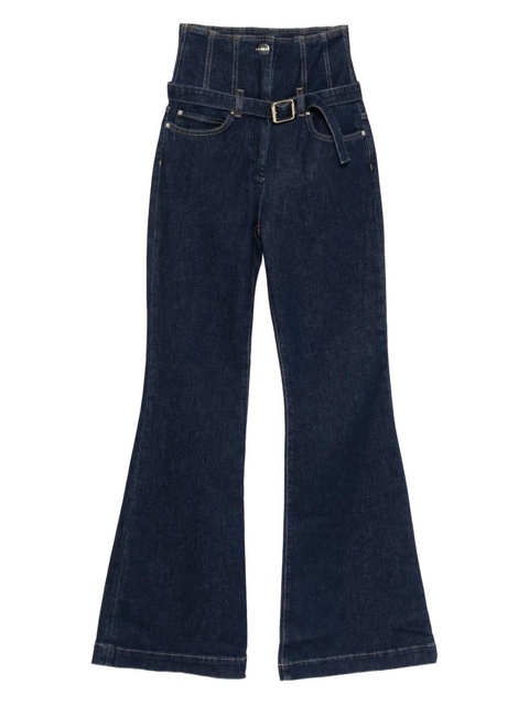 PINKO high-waisted belted jeans - Blue - zdjęcie produktu nr 1