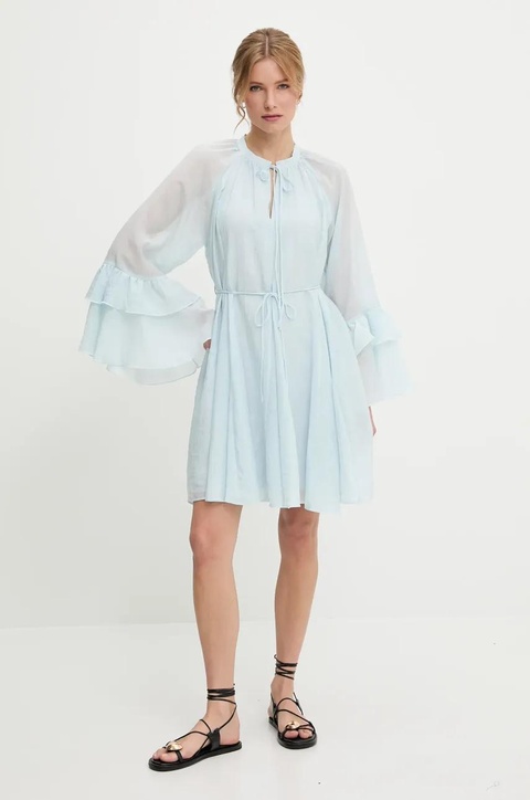 Answear.LAB sukienka kolor niebieski mini rozkloszowana - zdjęcie produktu nr 2