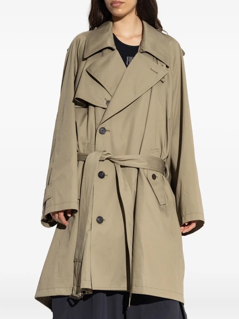 Balenciaga belted double-breasted trench coat - Neutrals - zdjęcie produktu nr 2