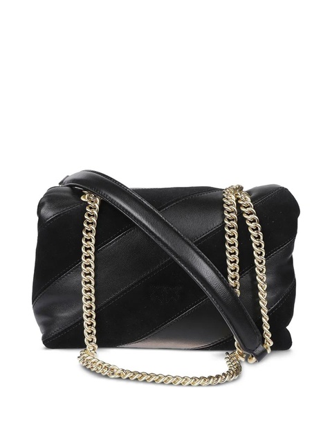 PINKO Galleria Love quilted-leather chain crossbody bag - Black - zdjęcie produktu nr 2
