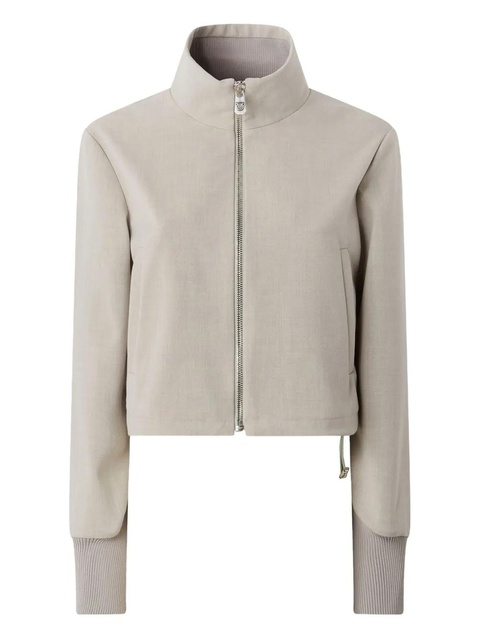 PINKO zip-fastening ribbed-cuff jacket - Neutrals - zdjęcie produktu nr 1