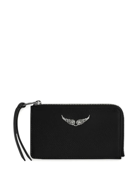 Zadig&Voltaire Signature Wings zip card holder - Black - zdjęcie produktu nr 1