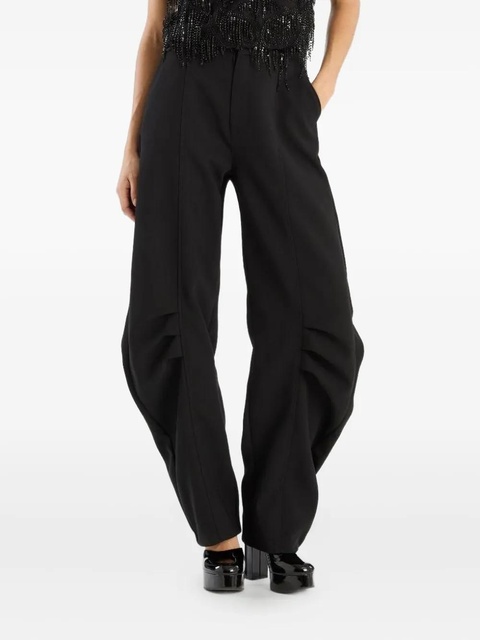 ROTATE BIRGER CHRISTENSEN pleated-detail trousers - Black - zdjęcie produktu nr 1