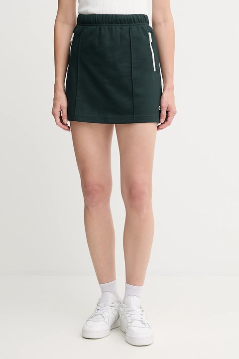 Lacoste spódnica kolor zielony mini rozkloszowana JF5294 - zdjęcie produktu nr 1