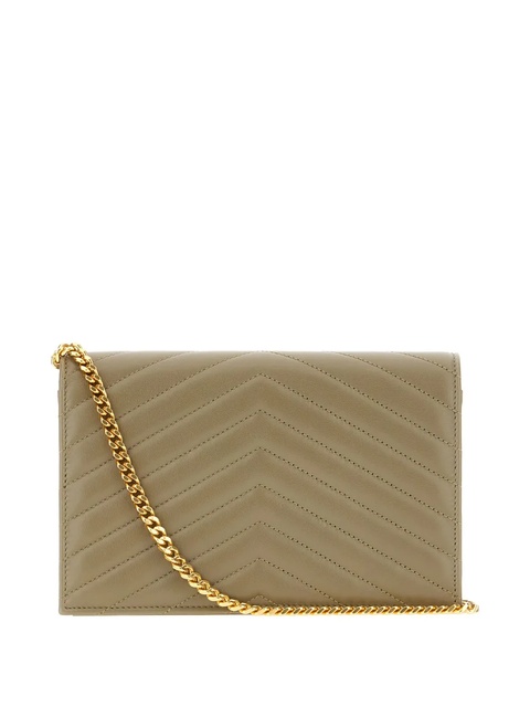 Saint Laurent Cassandre envelope chain wallet - Brown - zdjęcie produktu nr 2