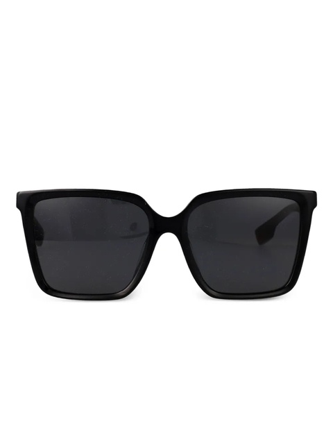 Burberry Eyewear logo-lettering square sunglasses - Black - zdjęcie produktu nr 1