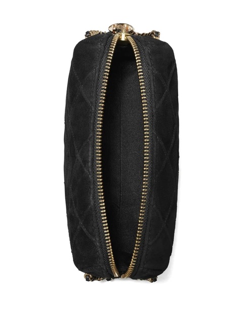 Tory Burch Fleming suede crossbody bag - Black - zdjęcie produktu nr 2