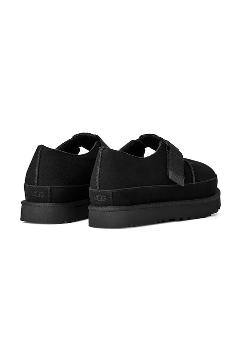 UGG półbuty zamszowe Goldenstar Mary Jane damskie kolor czarny na platformie 1171506.BLK - zdjęcie produktu nr 2