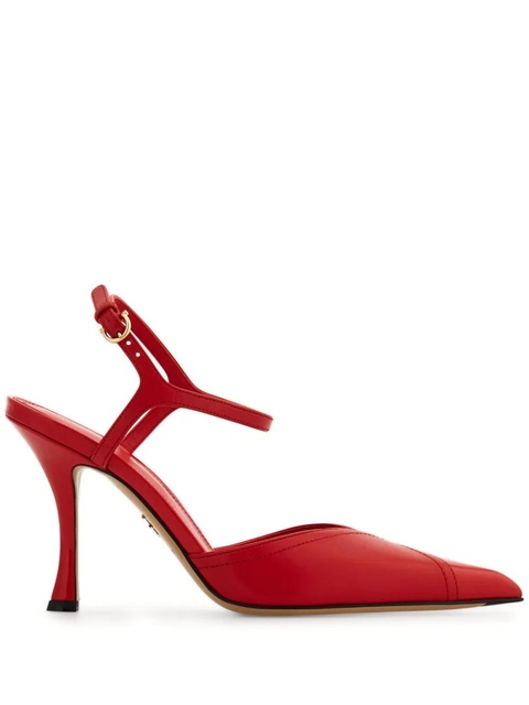 Ferragamo 95mm contrasting-inlays pumps - Red - zdjęcie produktu nr 1