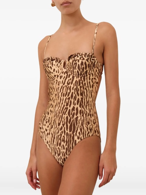 ZIMMERMANN leopard-print swimsuit - TAN LEOPARD - zdjęcie produktu nr 1