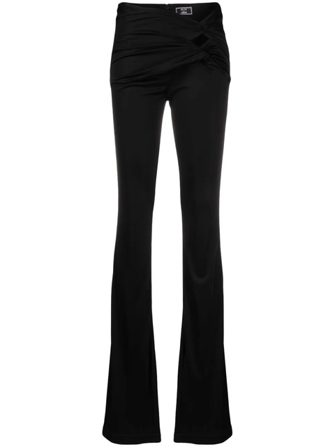 Versace x Dua Lipa knotted flared trousers - Black - zdjęcie produktu nr 1