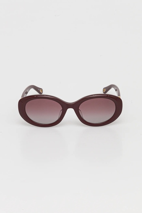 Chloé okulary przeciwsłoneczne damskie kolor bordowy CH0323SK - zdjęcie produktu nr 2